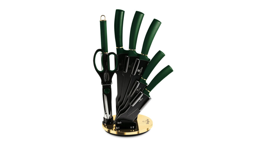 Berlinger Haus Emerald Collection 8 r�szes k�sk�szlet tit�n bevonattal, �llv�nnyal